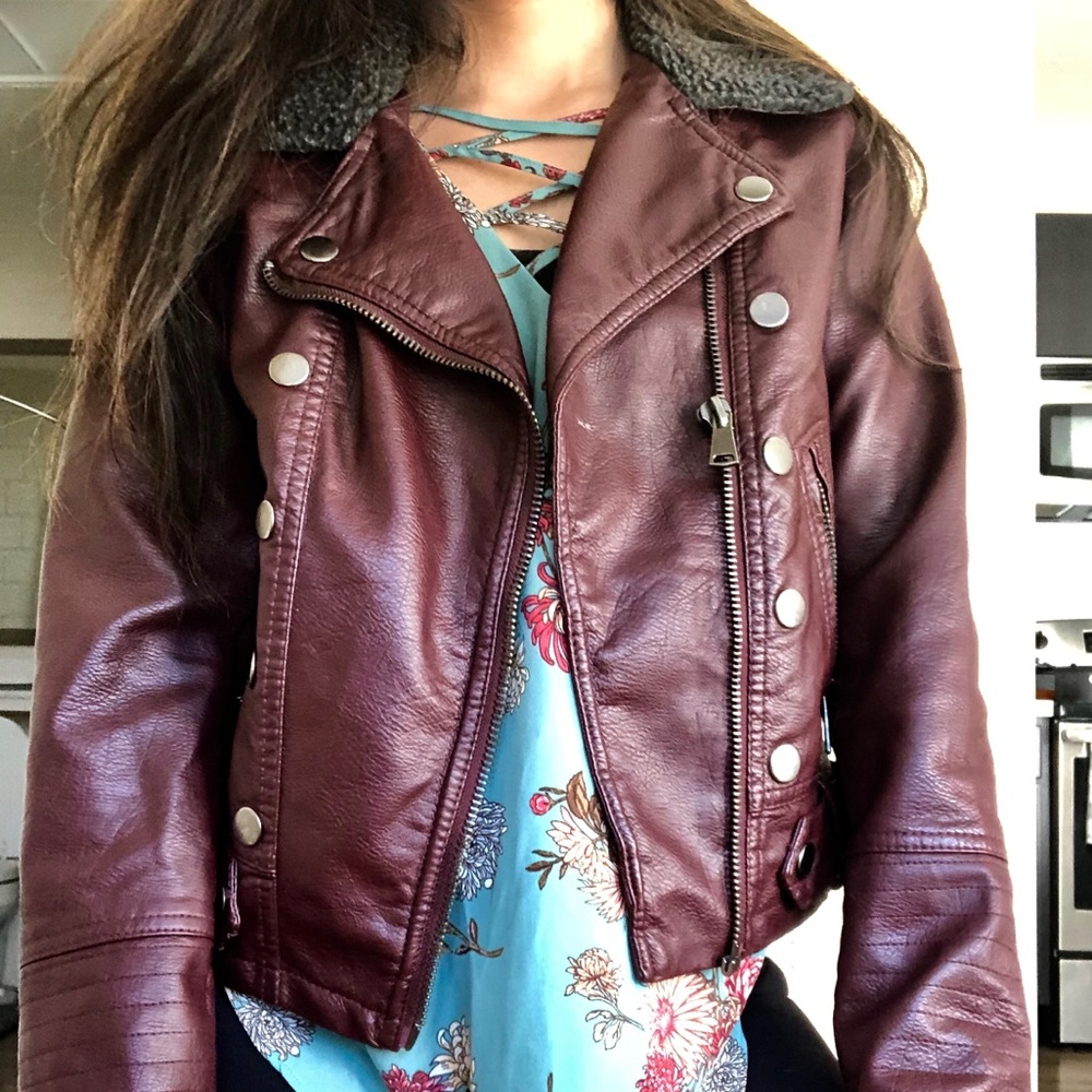 Faux Leather Jacket